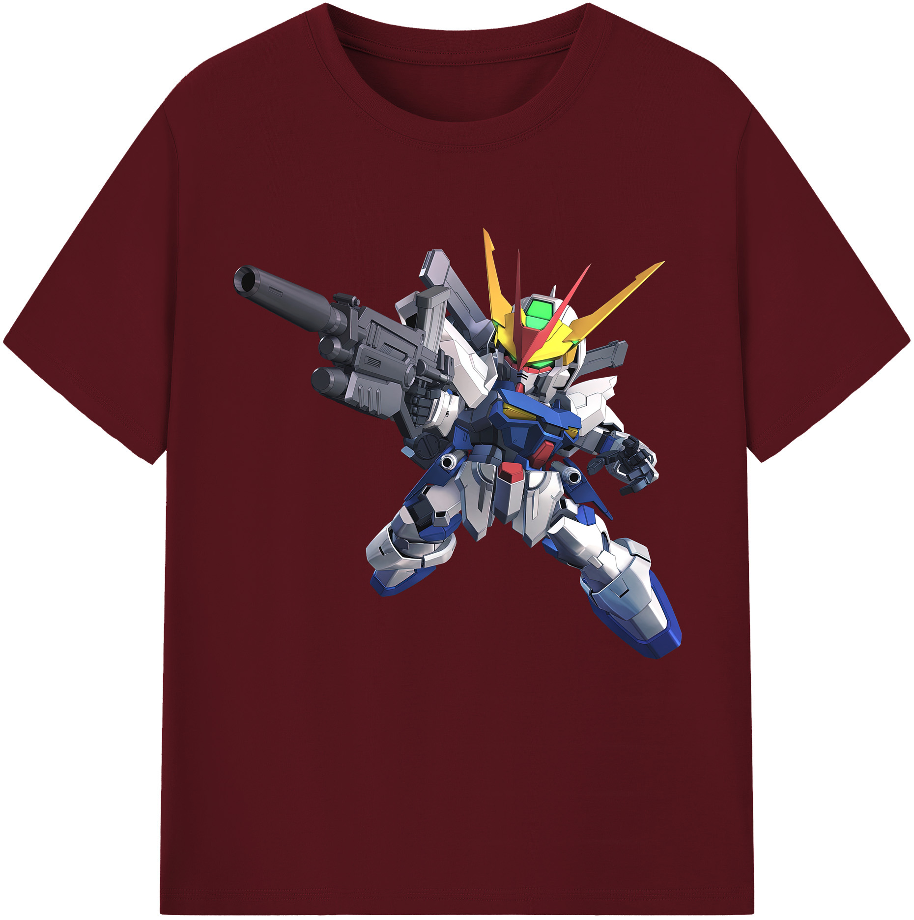 （画像用） 機動戦士ガンダム Mobile Suit Gundam 綿100％半袖Tシャツ（フロントプリント）